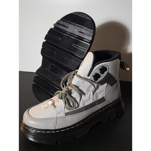 New Dr Martens Boury Utility Combat Boots Gun Metal Grey Size  Men\'s 7 Women’s 8 main image 11